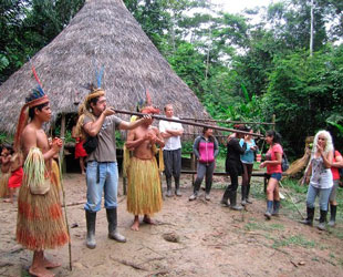 Turistas en Pacaya Samiria