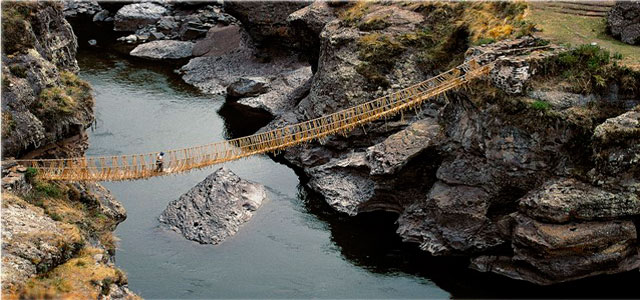 Camino Inca - Capac Ñan -puente de Qeswachaca