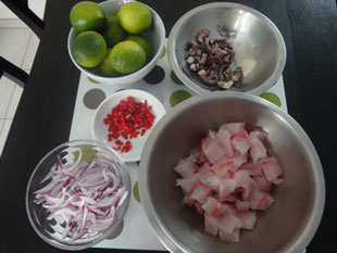 Preparación del Ceviche