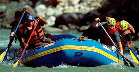 Canotaje en el rio Vilcanota