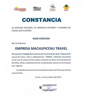 Constancia Esnna Machu Picchu Travel