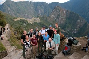 A entrada para Machu Picchu pela Trilha Inca