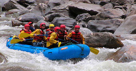 Canotaje en el rio Vilcanota 